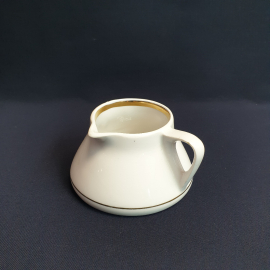 Молочник, Дулево, фарфор, позолота, 300 мл. Винтаж, СССР.