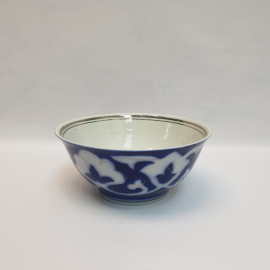 Салатник - пиалка 15 см, фарфор, крытье, позолота, 400 мл. Винтаж, СССР.