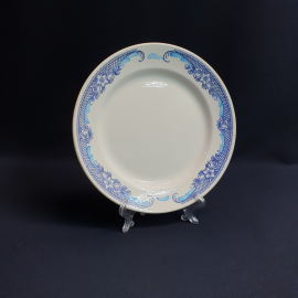 Десертная тарелка Конаково, фаянс деколь 195 мм, винтаж СССР