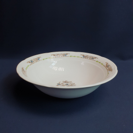 Салатник Ежевика Конаково, фаянс деколь 24 см, винтаж СССР