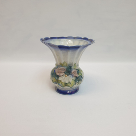 Ваза, керамика лепнина высота 12 см, винтаж СССР