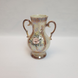 Ваза, керамика лепнина высота 16 см, винтаж СССР