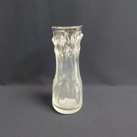 Ваза, гутное стекло высота 25 см, дефект, винтаж СССР