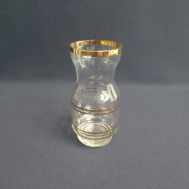 Ваза, стекло позолота высота 14 см, винтаж СССР
