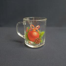 Кружка 250 мл, стекло, деколь. СНГ.