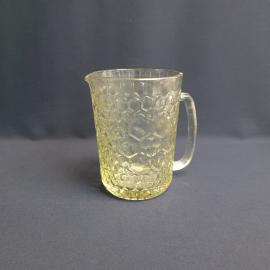 Кувшин без крышки, стекло 1 л, высота 1 см, винтаж СССР