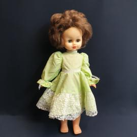 Кукла 45 см, тело пластик, голова резина. Винтаж, СССР.