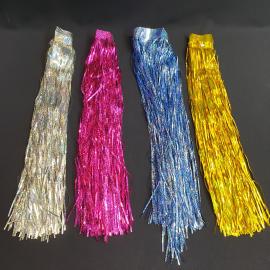 Набор новогодних дождиков не длинных для декора 4 шт. Винтаж.