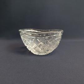 Салатник малый, хрусталь 10х16 см, винтаж СССР