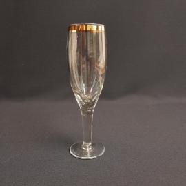 Бокал ,стекло позолота 150мл высота 16 см,винтаж СССР