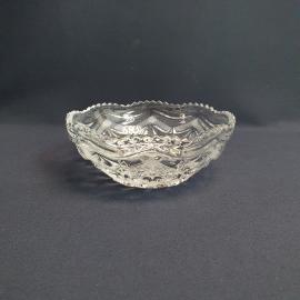 Салатник ваза конфетница, хрусталь 15 см, винтаж СССР
