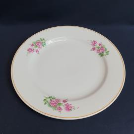 Блюдо круглое 30 см, Дулево, фарфор, деколь. Винтаж, СССР.