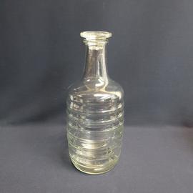 Штоф с пробкой на 2300 мл, рельефное стекло. Винтаж, СССР.