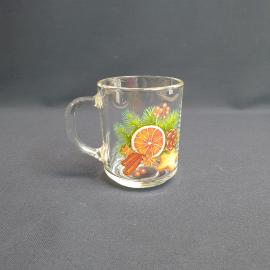 Кружка, стекло деколь 250 мл