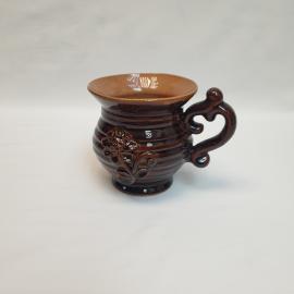 Кружка, обливная керамика 400 мл, винтаж СССР