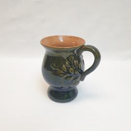 Кружка, обливная керамика 600 мл, кракелюр, винтаж СССР