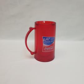 Кружка Coca Cola, пластик, есть трещина (без воды) для декора. Винтаж.
