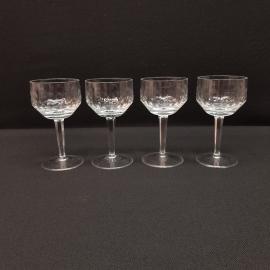 Набор из 4 бокалов,стекло 200 мл высота 15 см, винтаж СССР