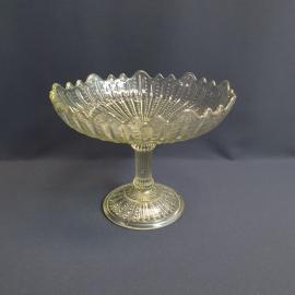 Ваза фруктовница, стекло, Царская Россия до 1917 г, антиквариат