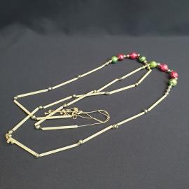 Советские елочные бусы стеклярус, не большие. Винтаж.
