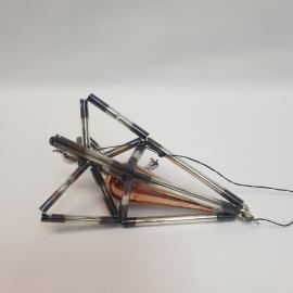 Елочная игрушка стеклярус 10х5 см. Винтаж, СССР.