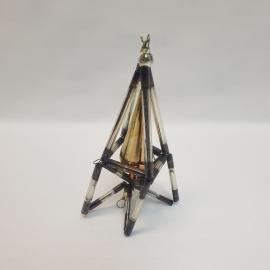 Елочная игрушка стеклярус 10х5 см. Винтаж, СССР.