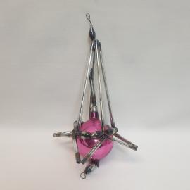 Елочная игрушка стеклярус 15х7 см. Винтаж, СССР.