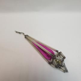 Елочная игрушка стеклярус 13х3 см. Винтаж, СССР.