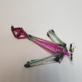 Монтажная игрушка Самолет 18х10 см под реставрация. Винтаж, СССР.