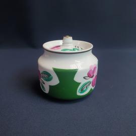 Сахарница Вербилки, фарфор роспись позолота 0.5 л, винтаж СССР