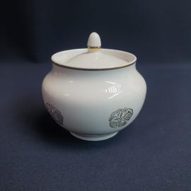 Сахарница Тернополь, фарфор деколь позолота 0.3 л, винтаж СССР