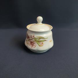 Сахарница Сумский з-д, фарфор деколь 0.5 л, винтаж СССР