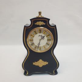 Часы настольные Агат, механические, рабочие, пластик. Винтаж, СССР.