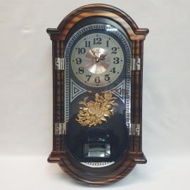 Часы настенные Mirron 53 см, кварцевые, рабочие, пластик. Китай.