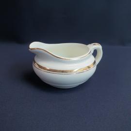 Соусник Конаково, фарфор деколь 0.4 л кракелюр, винтаж СССР