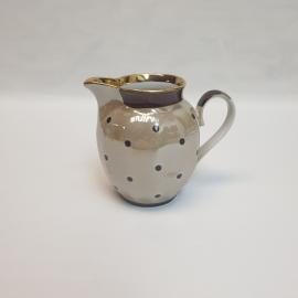 Молочник Дулево, фарфор крытье позолота 300 мл, винтаж Россия