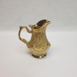 Сливочник, Феодосийский завод  майолики, позолота 0.25 л, винтаж СССР