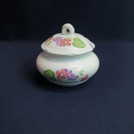 Сахарница Конаково, фаянс деколь 0.3 л, сколы, винтаж СССР