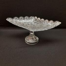 Ваза-фруктовница на ножке Sakura, высота 15 см,стекло .