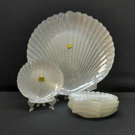 Набор тарелок Luminarc,стекло,винтаж Франция