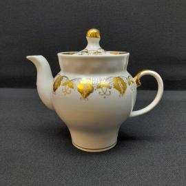 Чайник Барановка, фарфор позолота 0.5 л, винтаж СССР