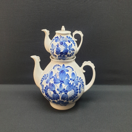 Набор доливных чайников, фарфор, ручная роспись 2,5 л 05 л,винтаж  СССР