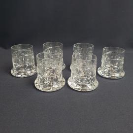 Набор из 6 стопок Пушка, Дятьковский завод, хрусталь 100 мл, винтаж СССР