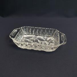 Салатник для солений Бахметевский з-д, хрусталь 22х12 см, винтаж СССР