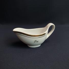 Соусник Дулево, фарфор позолота 100 мл, винтаж СССР