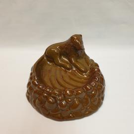 Сувенир подставка для мелочей или пепельница 20 см, керамика. Винтаж, СССР.