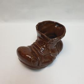 Сувенир для мелочей Башмак 13х7х7 см, керамика. Винтаж, СССР.