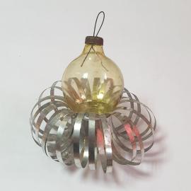 Елочная игрушка из лавсана и стекла, винтаж СССР