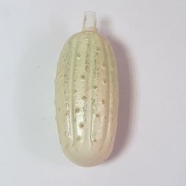 Елочная игрушка огурец, стекло, 50 е годы. Винтаж СССР