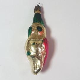 Елочная игрушка попугай Орловская фабрика Победа. Стекло, винтаж СССР